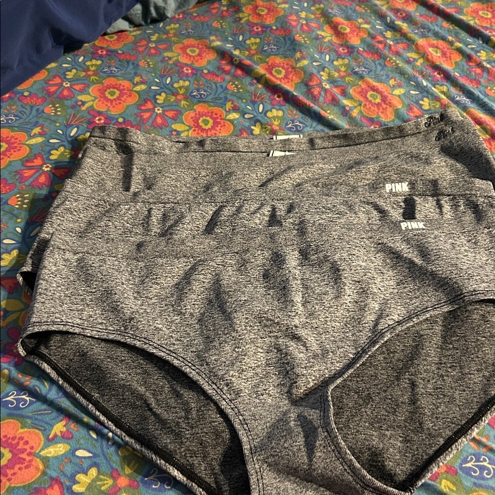 PINK Victoria's Secret Women's Heather Gray Panties